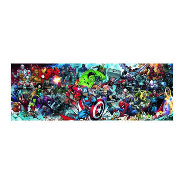 Trefl panorámás puzzle Marvel világa