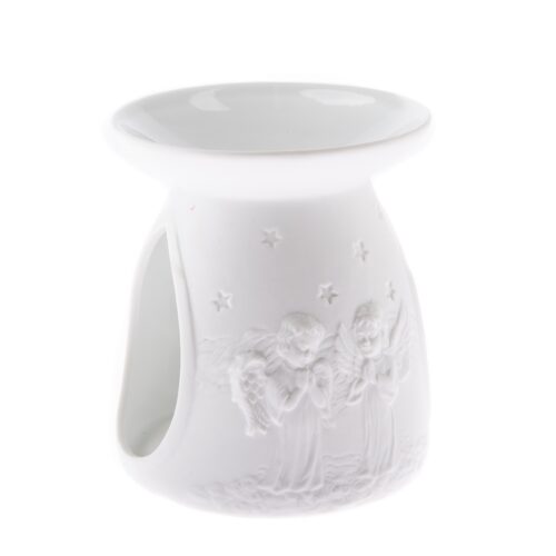 Two angels porcelán aromaterápiás lámpa fehér