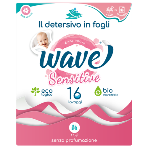 Wave mosószeres csíkok 16 mosásra Sensitive
