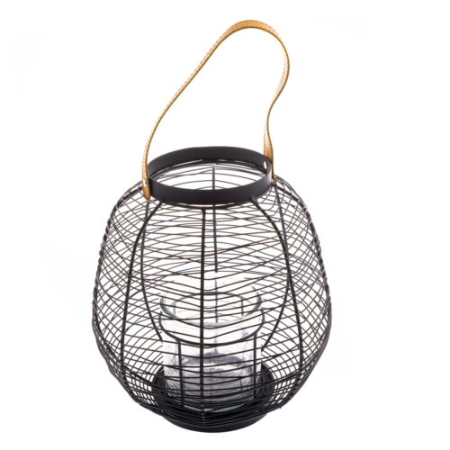Wire fém lámpás fekete