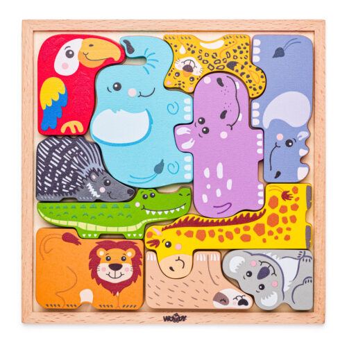 Woody Állatok puzzle a táblán