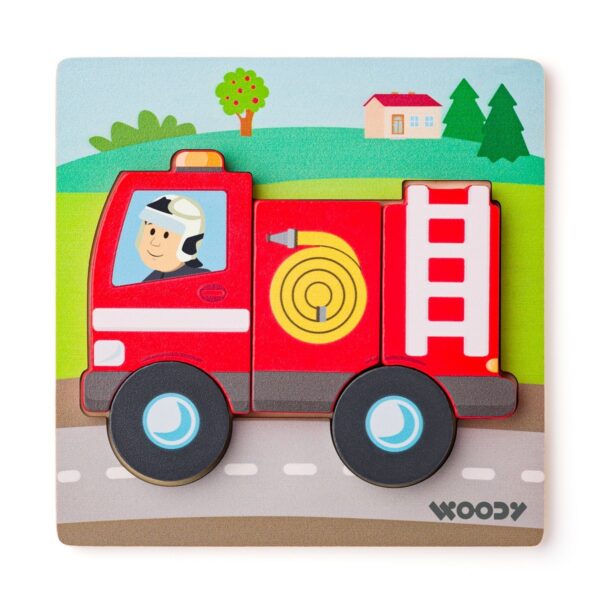 Woody Puzzle Baby tűzoltó