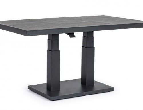 TRUMAN fekete kerti étkezőasztal 140cm