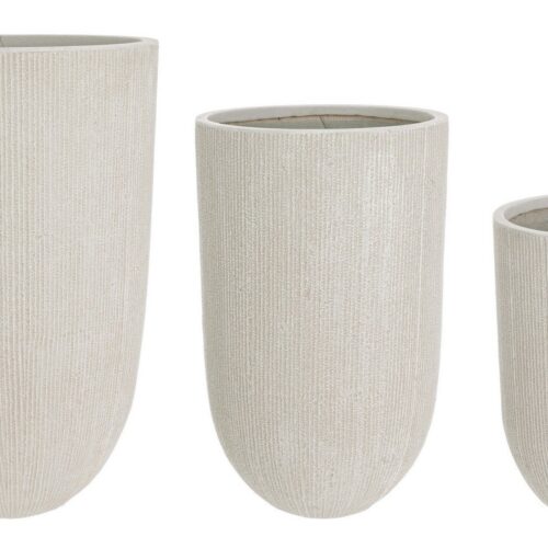 BRUSH bézs virágcserép szett