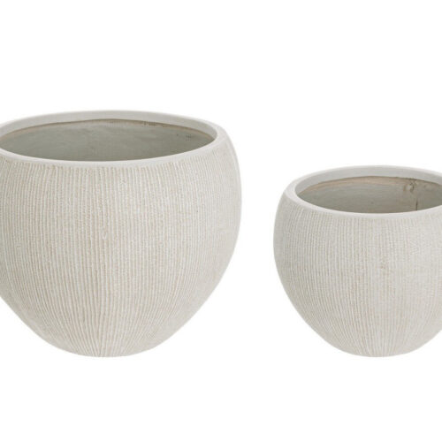 BRUSH II szürke 2 darabos virágcserép szett