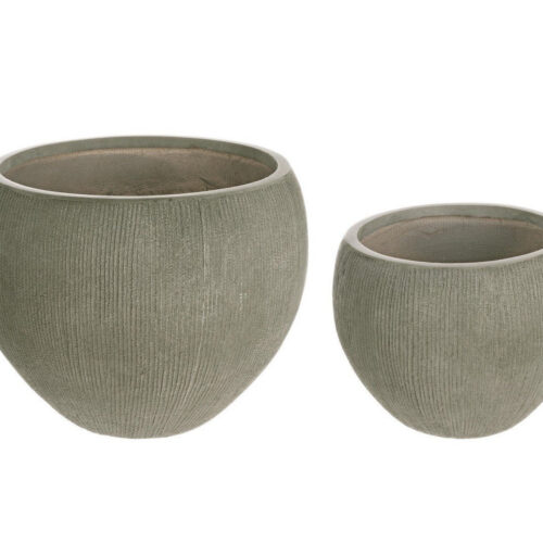 BRUSH zöld 2 darabos virágcserép szett