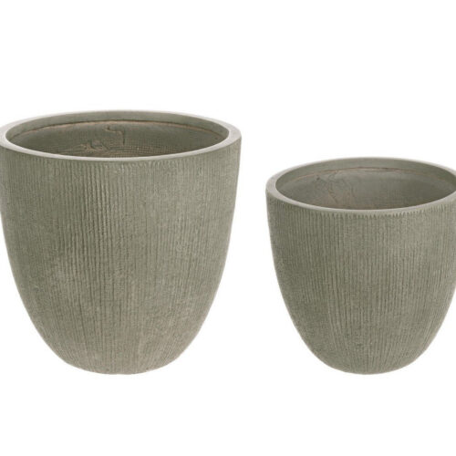 BRUSH II zöld 2 darabos virágcserép szett