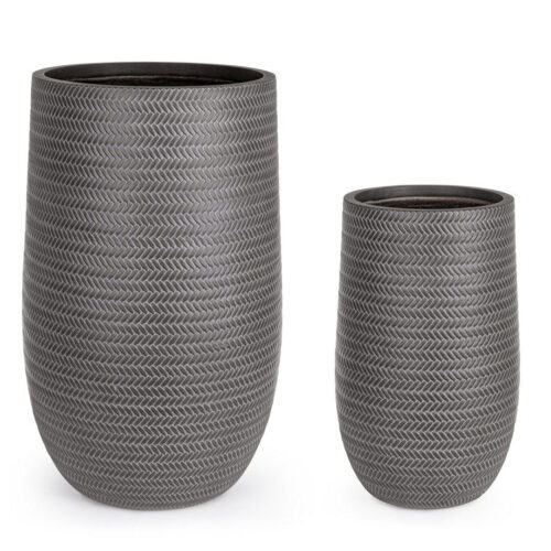 TRESSAGE szürke virágcserép szett