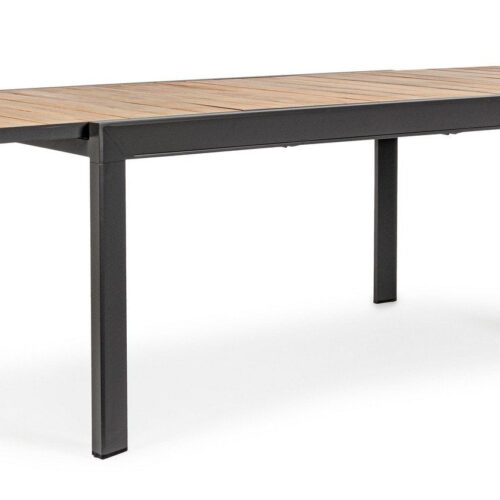 BELMAR szürke bővíthető kerti étkezőasztal 160-240cm