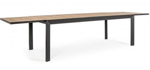 BELMAR szürke bővíthető kerti étkezőasztal 220-340cm