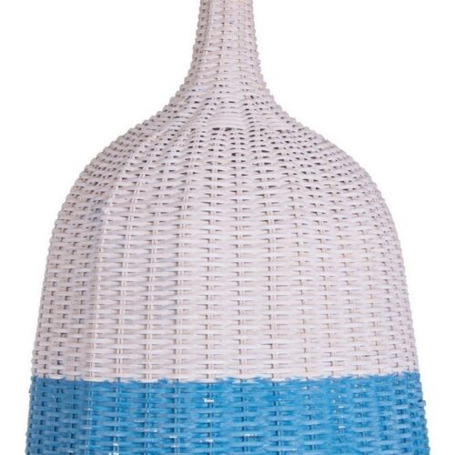 SKY kék rattan függőlámpa