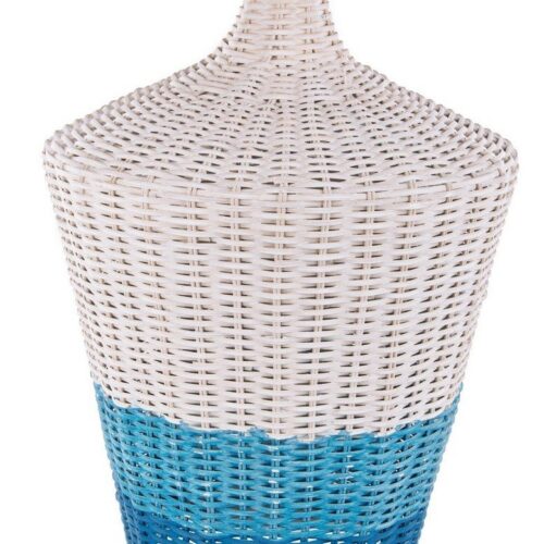 SKY kék rattan asztali lámpa