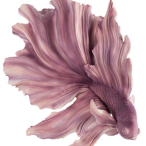 TIRRENIA rózsaszín műgyanta dísztárgy