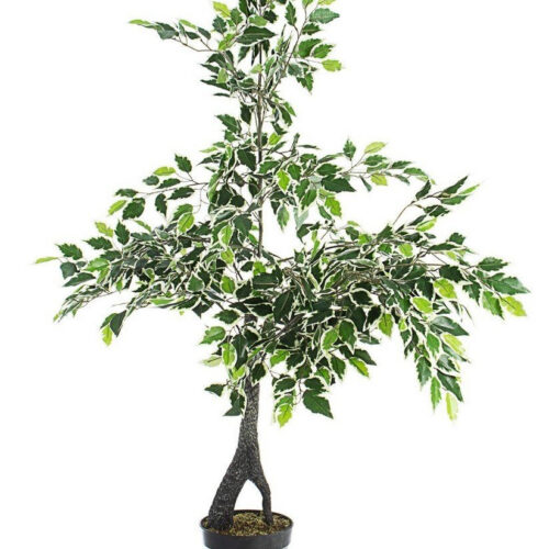 VARIEGATED FICUS zöld műanyag (pe) művirág