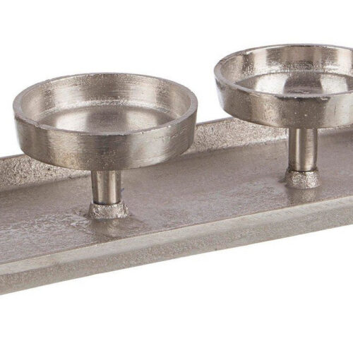 LEXY ezüst alumínium gyertyatartó