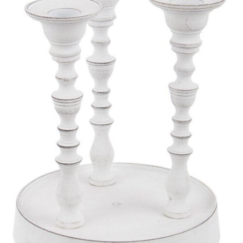 KYLIE fehér alumínium gyertyatartó