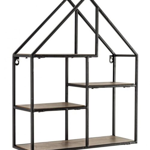 HOUSE barna mdf falipolc