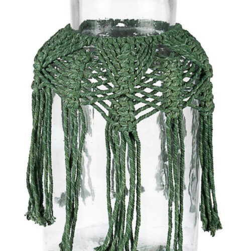 PERUVIAN zöld 100% pamut üveg tároló