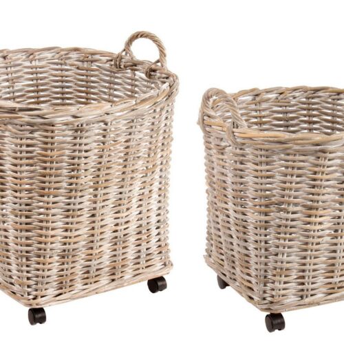 WARNA bézs kubu rattan kosár
