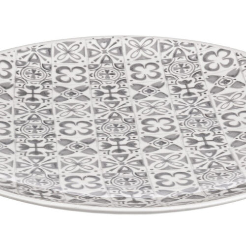 ARES fehér kerámia dísztál