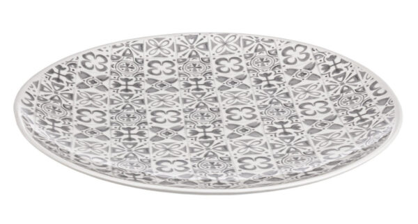 ARES fehér kerámia dísztál