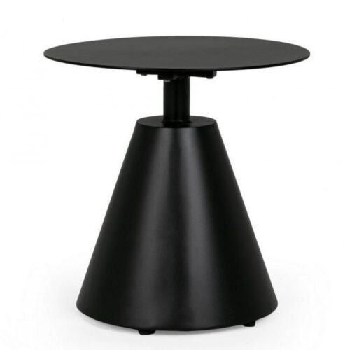 ALOHA fekete kerti kerek lerakóasztal 50cm