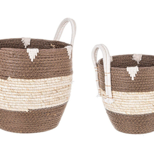 THELMA barna 2 részes kosár szett