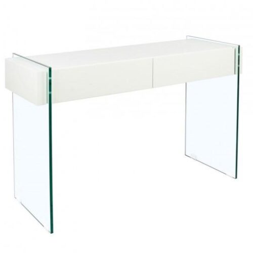 WHITE WOOD fehér mdf konzolasztal WHITE WOOD fehér mdf konzolasztal