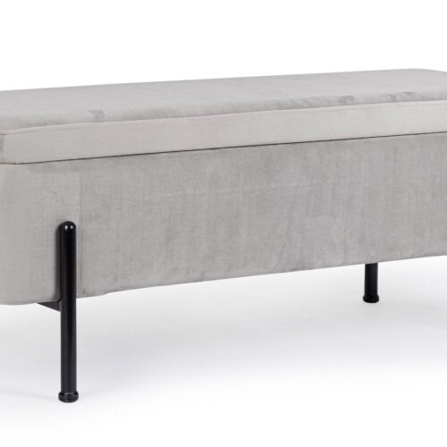 IRINA szürke bársony ülőpad