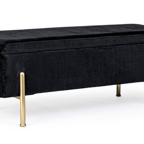 IRINA fekete bársony ülőpad