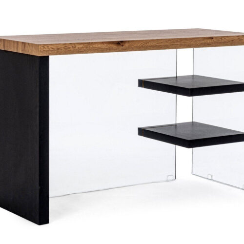 LINE fekete mdf íróasztal 120cm