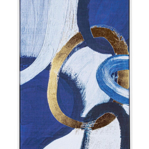 BOLD X kék vászon festmény