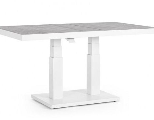 TRUMAN szürke állítható kerti étkezőasztal 140cm