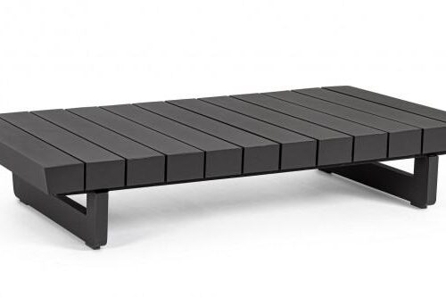 INFINITY II sötétszürke kerti dohányzóasztal 126cm