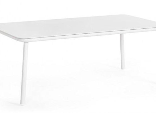 SPIKE fehér kerti dohányzóasztal 104cm