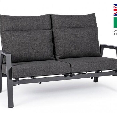 KLEDI sötétszürke kerti kanapé