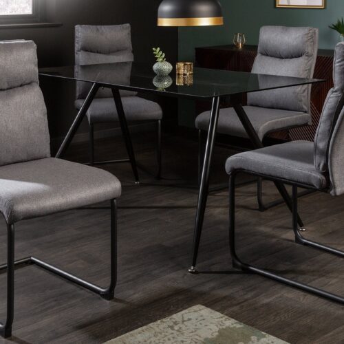 COMFORT szürke szövet étkezőszék