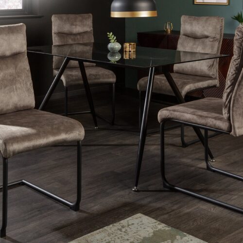 COMFORT taupe szövet étkezőszék