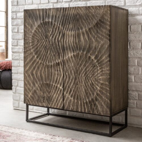 SCORPION szürke akácfa tárolószekrény