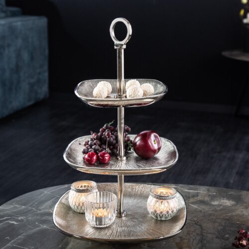 ORIENT ezüst alumínium kínálótál 44 cm