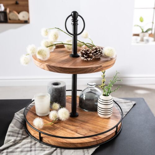 PURE NATURE barna akácfa kínálótál 38 cm