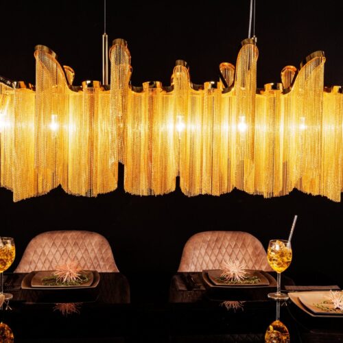 ROYAL arany fém csillár