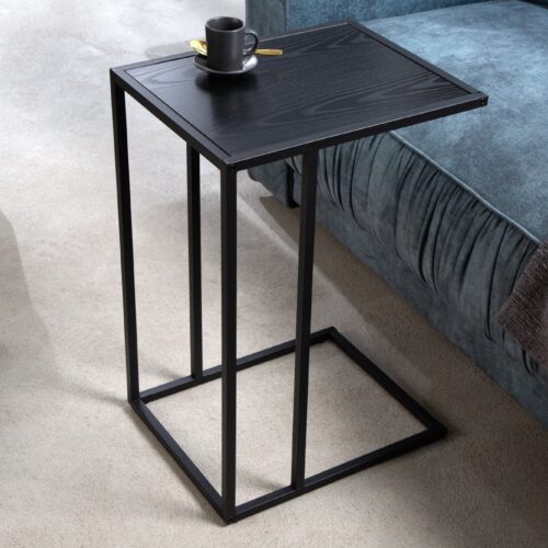 SLIM fekete fa lerakóasztal 45 cm SLIM fekete fa lerakóasztal 45 cm