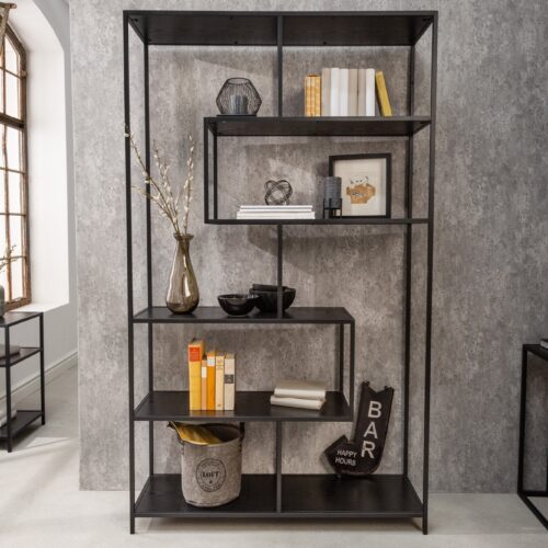 SLIM II fekete fa polc 115x80 cm