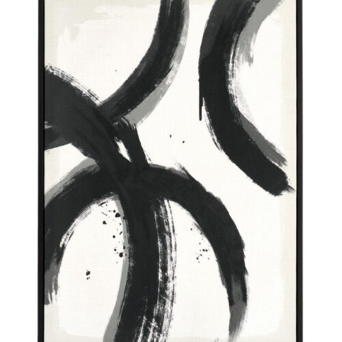 SKETCH fekete vászon festmény