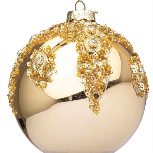 MELISSA arany karácsonyfadísz - 4 részes szett