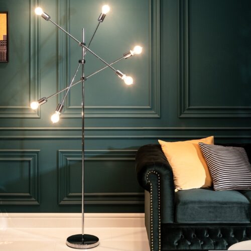 VARIATION ezüst fém állólámpa