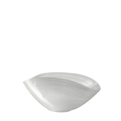 LEONARDO ALABASTRO tál 28x14cm ovális fehér