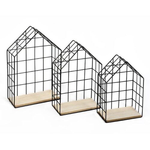 AZURI fekete polc szett