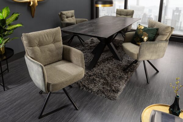 BIG GEORGE zöld bársony szék